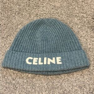 Celine Sky Blue Knit Hat